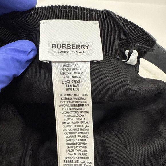 Burberry Technical Cotton EKD Baseball Cap 8072245 Grey Medium NWT $530 - Picture 5 of 8